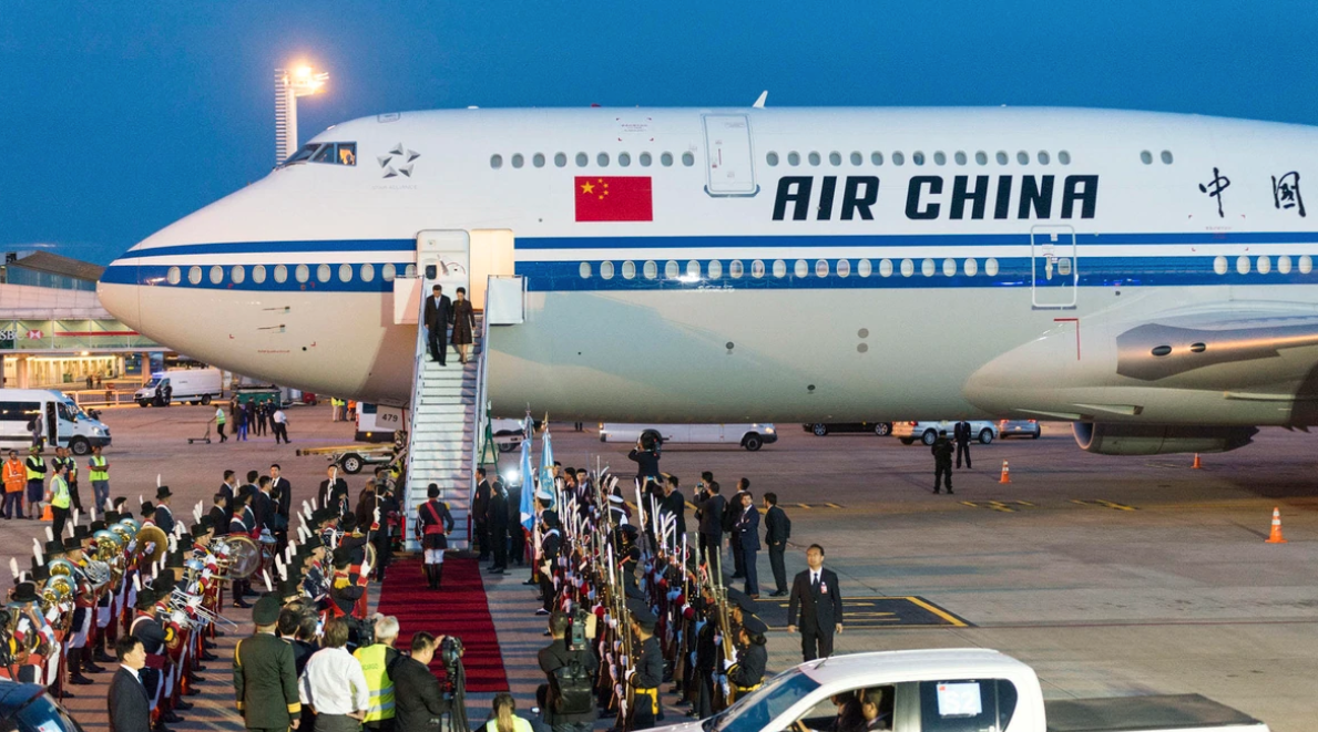 وصول الرئيس الصيني إلى الأرجنتين