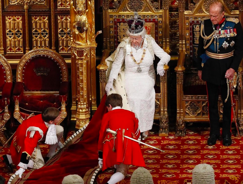 خلال حفل زفاف الأمير فيليب