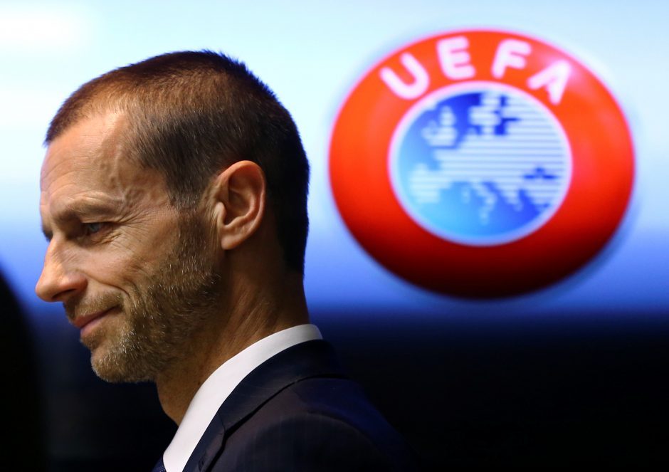 إطلاق السوبرليغ الأوروبي سيصيب رئيس الاتحاد الأوروبي لكرة القدم السلوفيني آلكسندر تشيرفين في مقتل (رويترز) (رويترز)