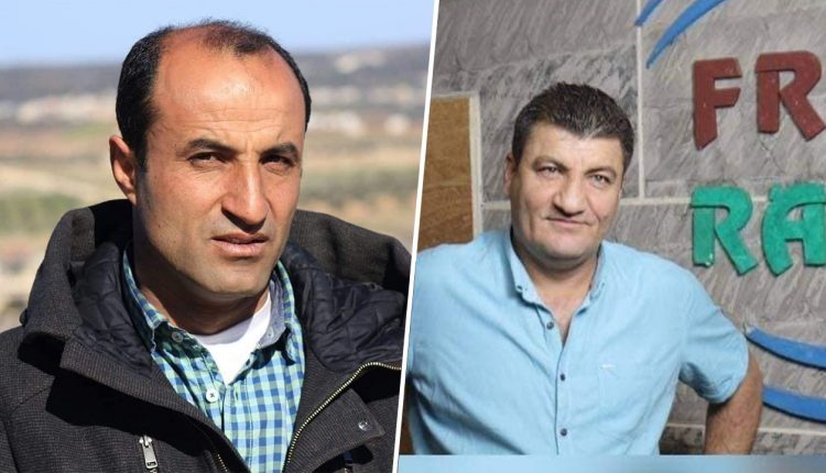 الناشطان الإعلاميان رائد الفارس وحمود جنيد