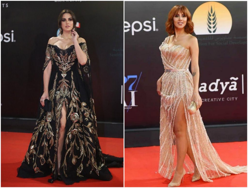 إطلالات الفنانات في افتتاح مهرجان القاهرة