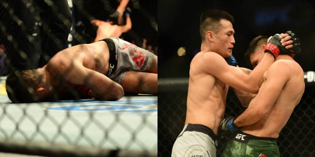 بضربة واحدة غريبة هزمه في الثانية الأخيرة.. شاهد النزال الأبرز ضمن دورة Fight Night في أميركا