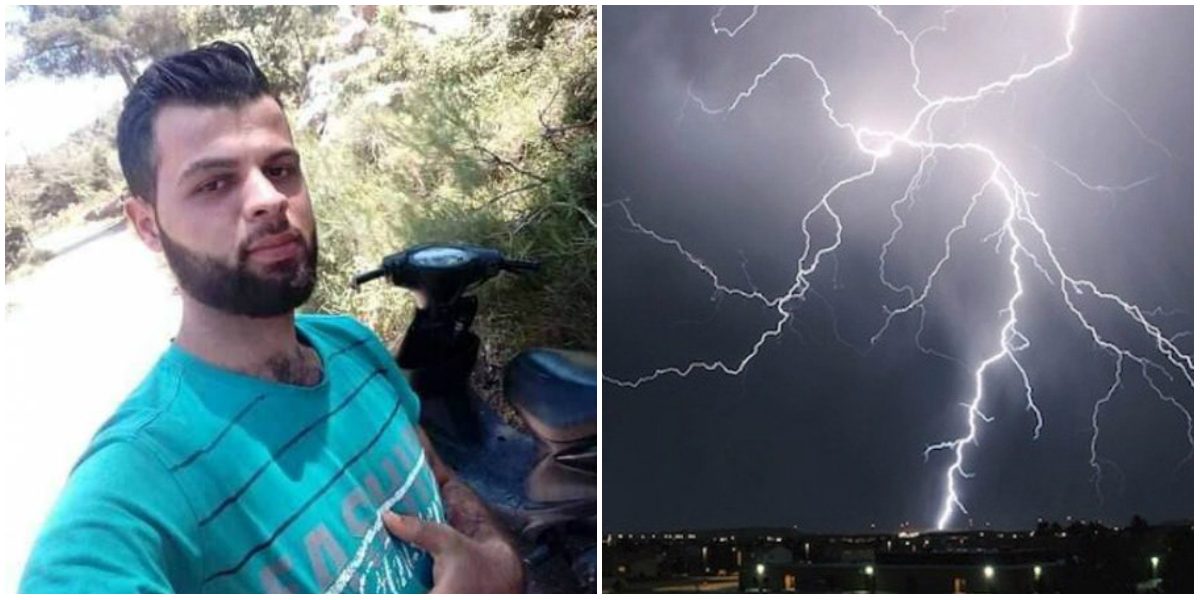 صاعقة رعدية في لبنان تضرب شاباً في بطنه ووجهه