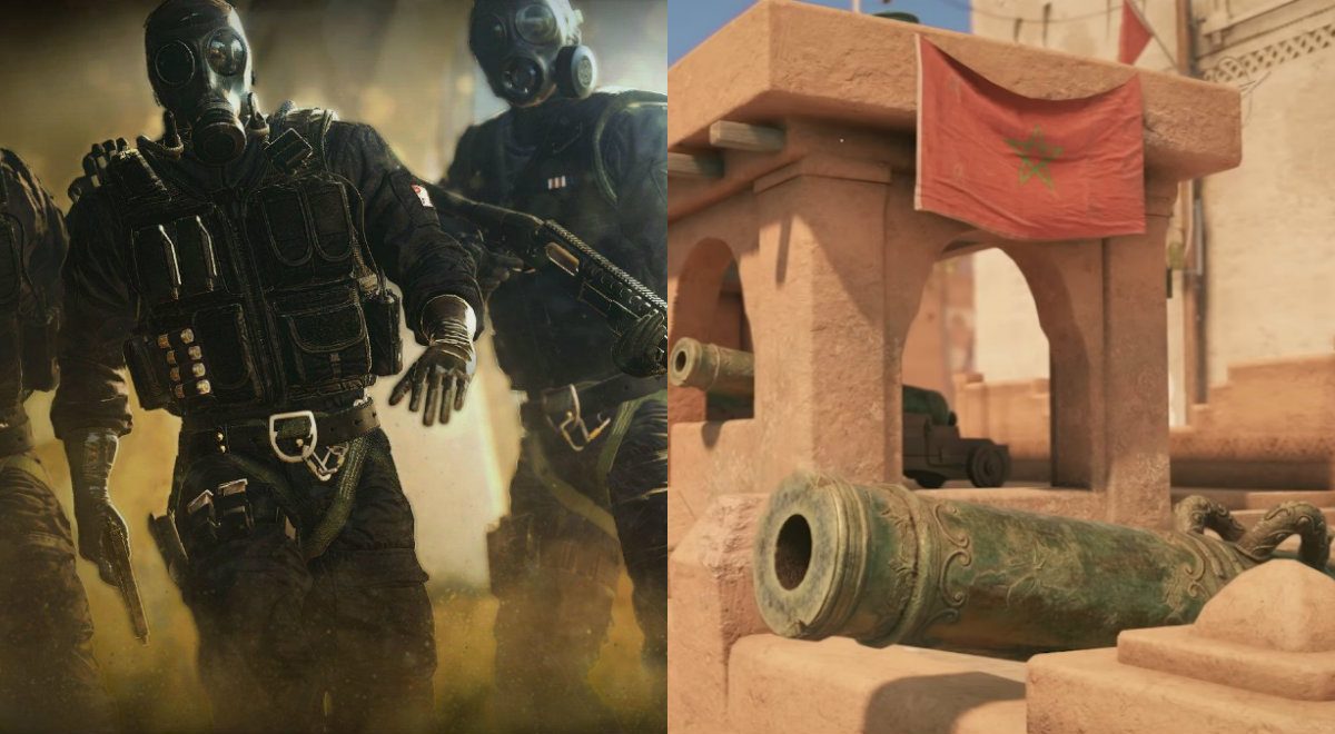 بعد تحميل لعبة رينبو 6 سيج ستجد خريطة المغرب