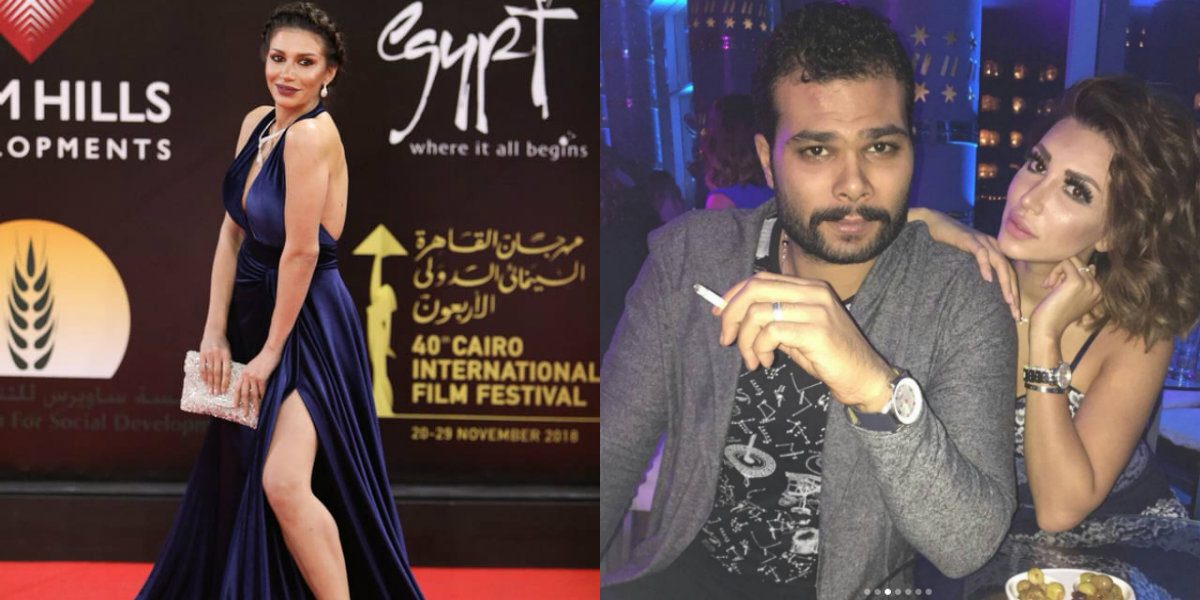 فستان الممثلة السورية سارة نخلة الجريء