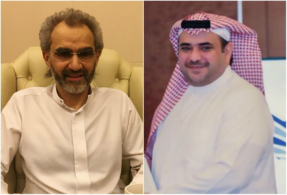 سعود القحطاني والوليد بن طلال / شبكات اجتماعية