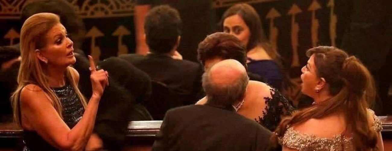 أول تعليق من يسرا على صورة «خناقتها» مع إلهام شاهين