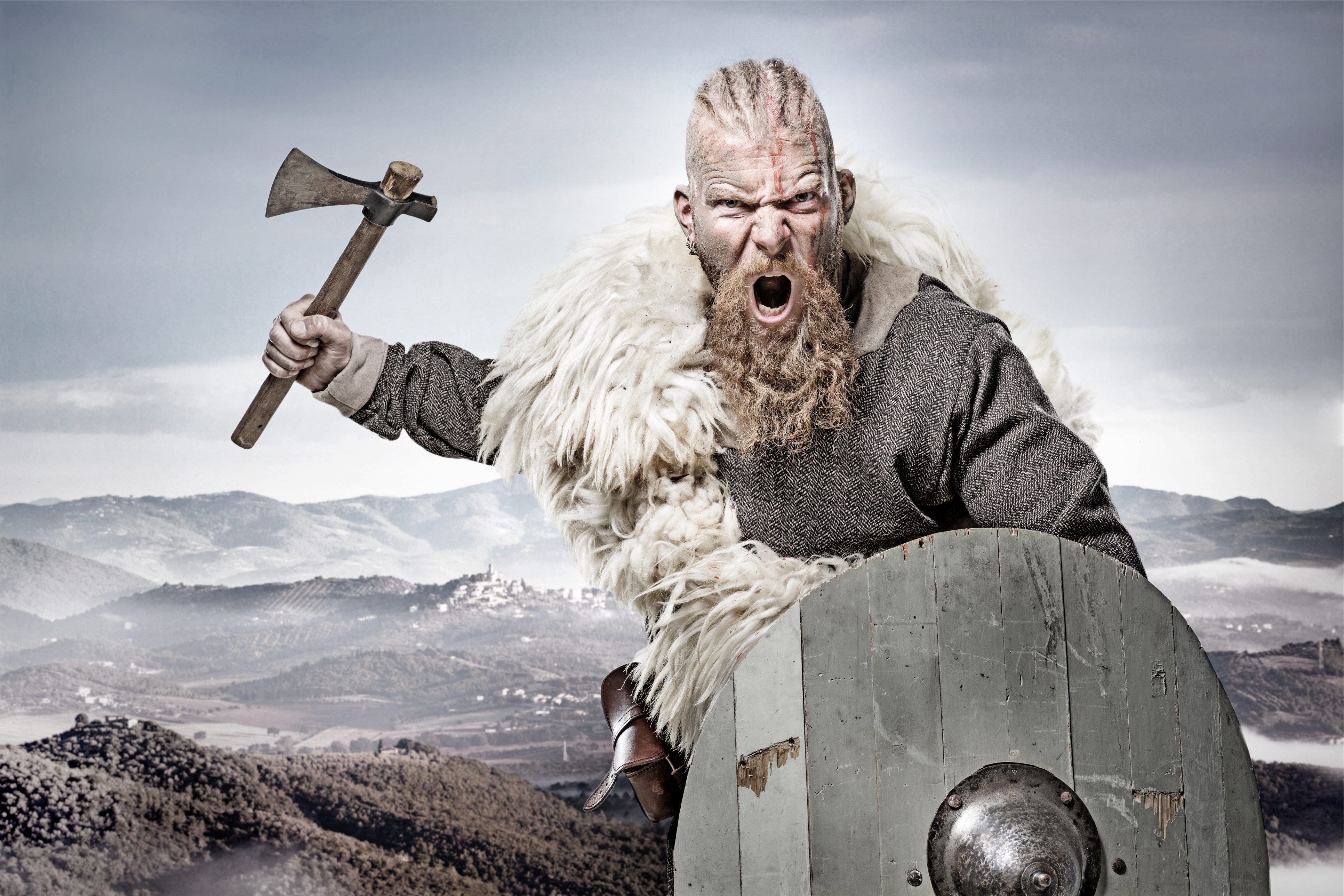 صورة تخيلية لمقاتل من مقاتلي الفايكنج (iStock)