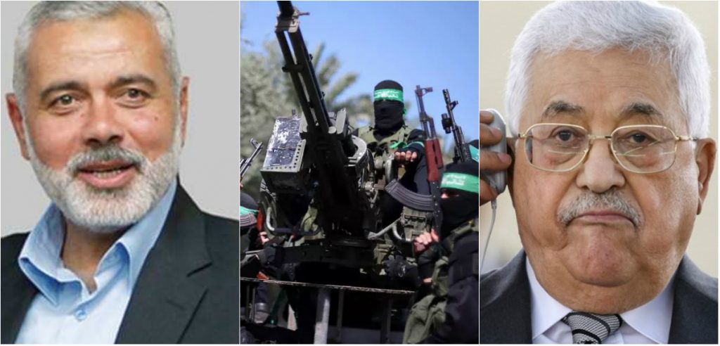 محمود عباس واسماعيل هنية