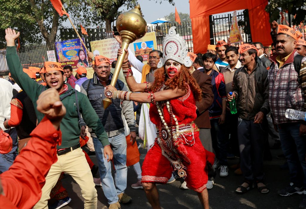 هندوس الهند يحثون حكومتهم على بناء معبد على أطلال مسجد تاريخي