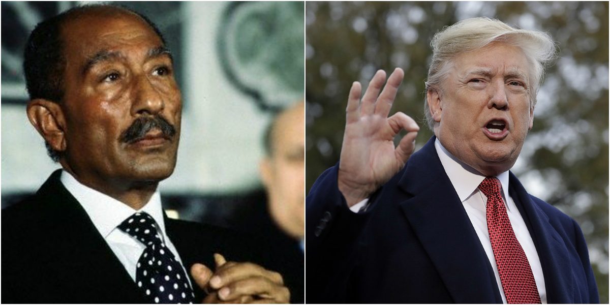 ترامب يكرّم «السادات» في ذكرى ميلاده المائة