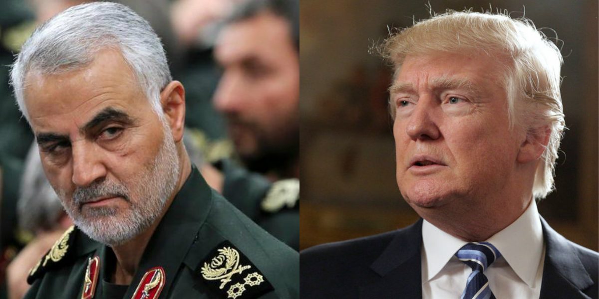 ترامب في العراق بزيارة سرية وسليماني في زيارة أبدية