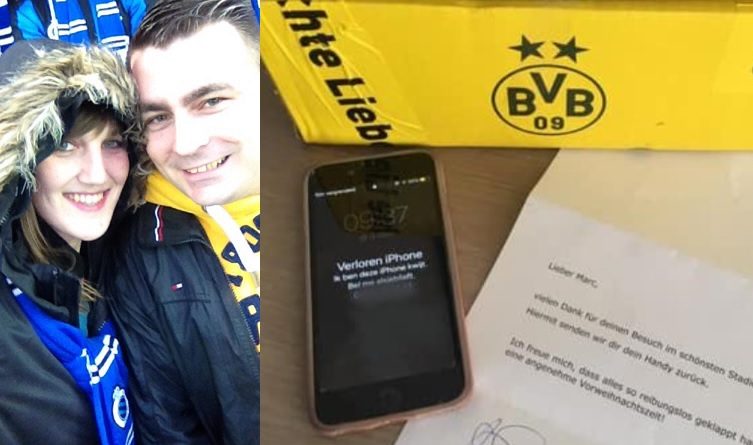 بروسيا دورتموند يعيد هاتف مشجعة بلجيكية