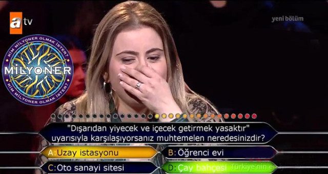 استبعاد شابة تركية من مسابقة من سيربح المليون من السؤال الأول