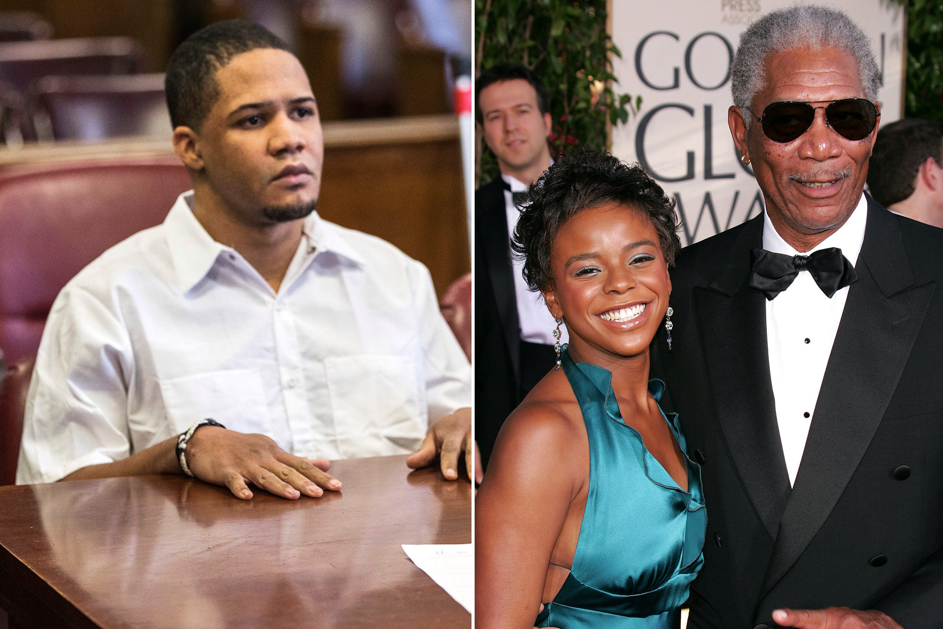 اسجن قاتل حفيدة مورغان فريمان الذي أعلن عن علاقتهما العاطفية