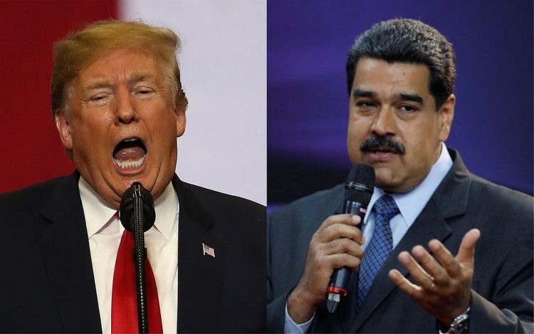 الرئيس الفنزويلي نيكولاس مادورو ونظيره الأمريكي دونالد ترامب/Business Insider