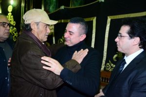 نجوم الفن في عزاء الراحل سعيد عبد الغني