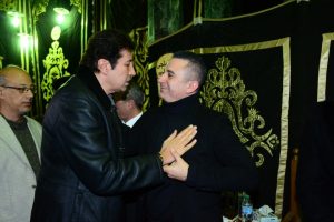 نجوم الفن في عزاء الراحل سعيد عبد الغني