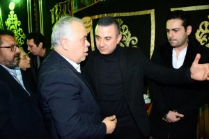 نجوم الفن في عزاء الراحل سعيد عبد الغني