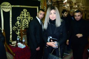 نجوم الفن في عزاء الراحل سعيد عبد الغني