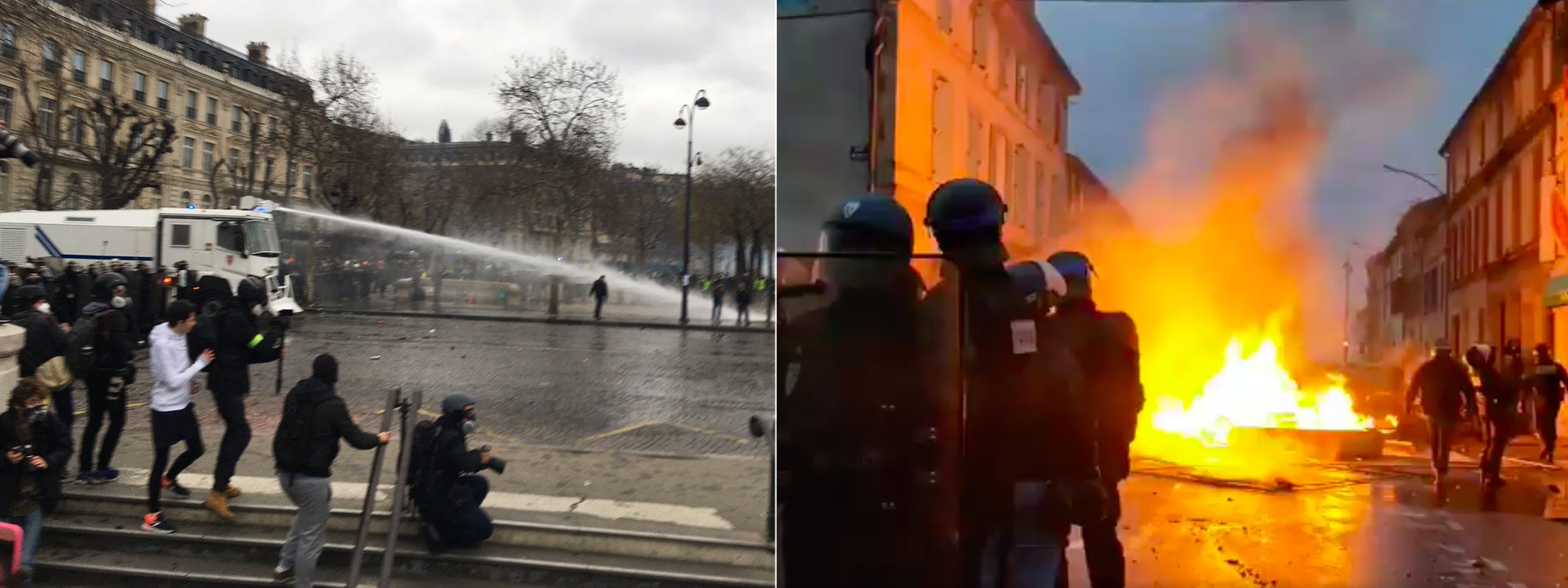 تاسع موجة من الاحتجاجات في فرنسا على الاجراءات الاقتصادية التي أعلن عنها ماكرون (مواقع)