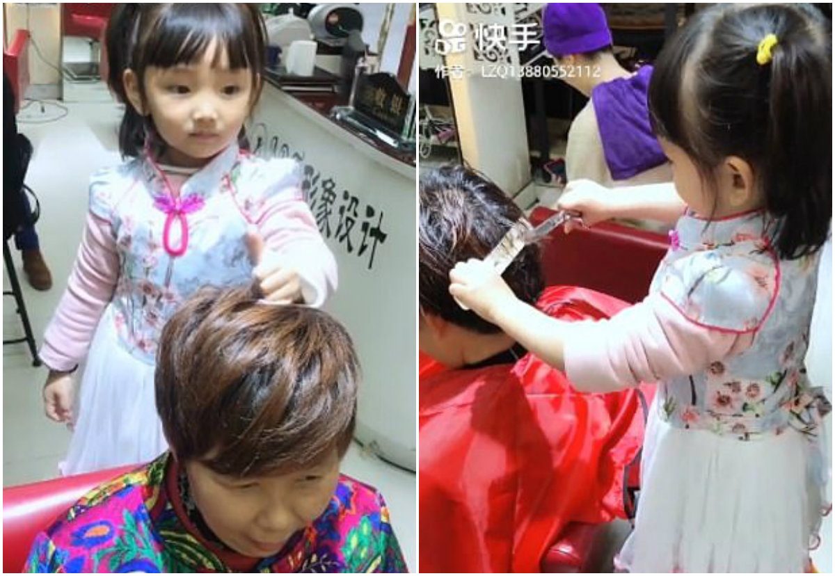 أليست ألطف خبيرة تجميل في العالم؟ طفلة في الثالثة من عمرها محترفة في التجميل كالمتخصصين