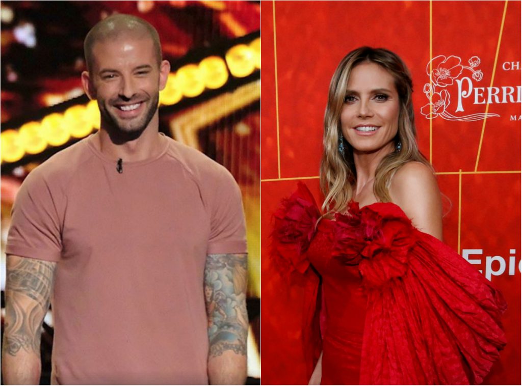 الساحر العالمي دارسي أوك وعارضة الأزياء هايدي كلوم