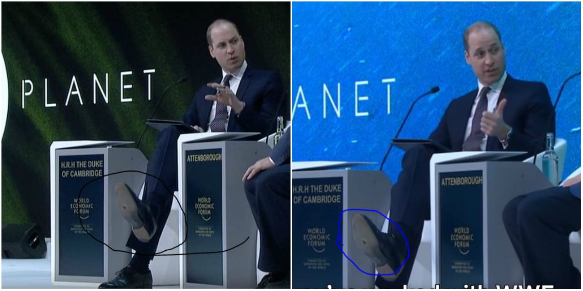 هل خرج الأمير ويليام للحديث بحذاء مثقوب شاهده الملايين على الهواء مباشرة؟