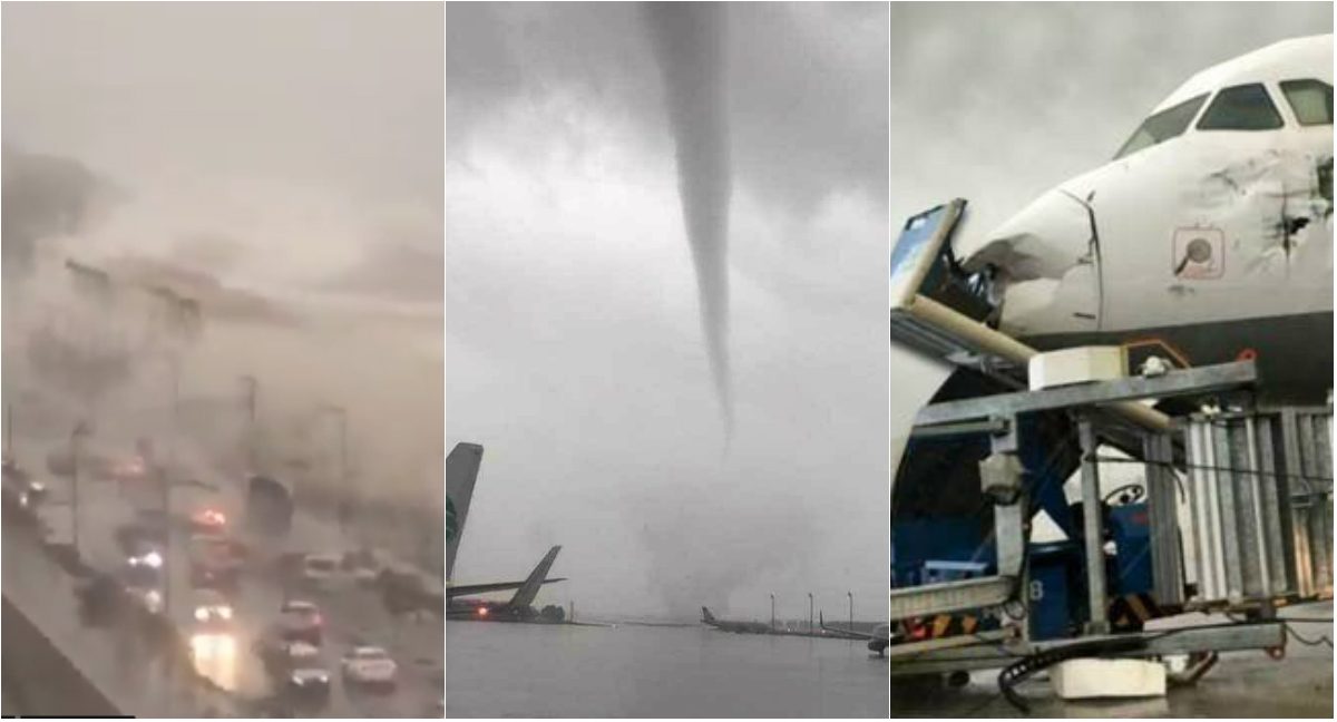 إعصار يضرب مدينة أنطاليا