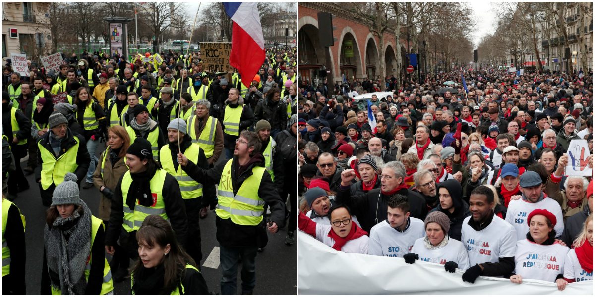 حمل متظاهرو "الأوشحة الحمراء" لافتات كتبت عليها "أحب الجمهورية" و"لا للعنف" و"كفى"