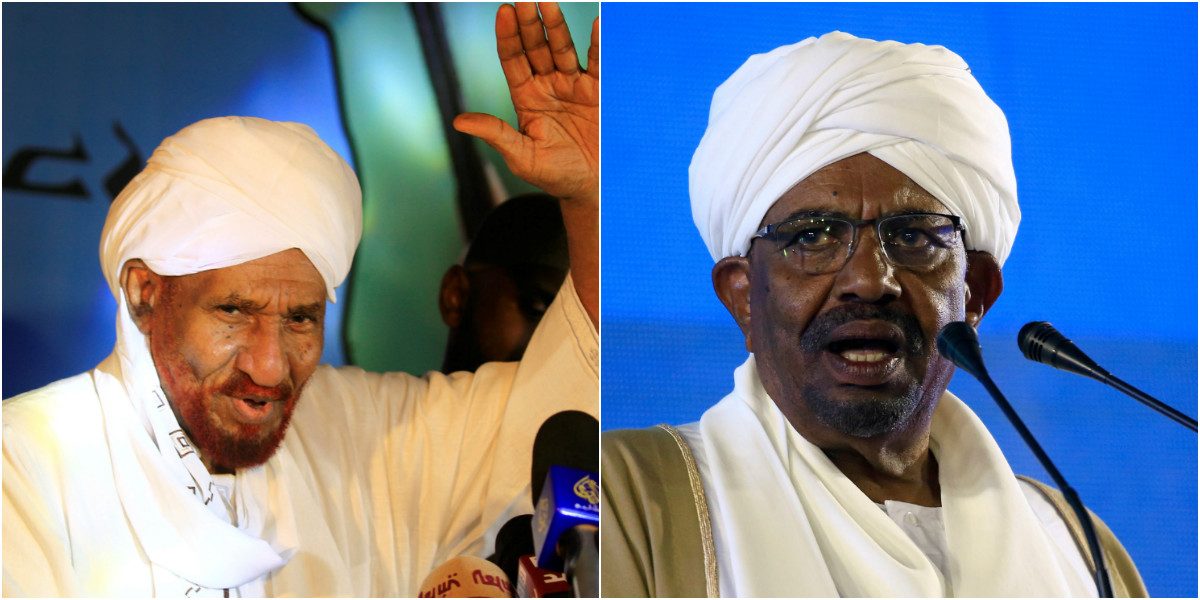 الصادق المهدي الرئيس عمر البشير احتجاجات السودان