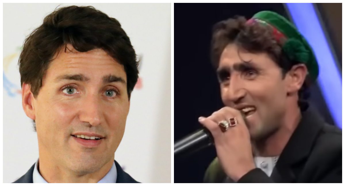 شبيه رئيس وزراء كندا في أفغانستان