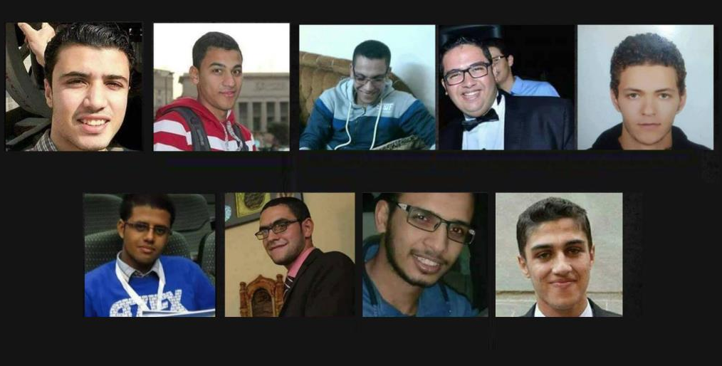 الشباب التسعة الذين أعدموا بقضية النائب العام السابق