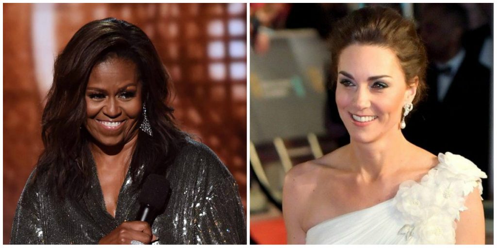 ظهور مفاجئ لميشيل أوباما وكيت ميدلتون