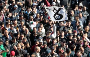 مظاهرات سلمية في الجزائر احتجاجاً على ترشح بوتفليقة لولاية خامسة