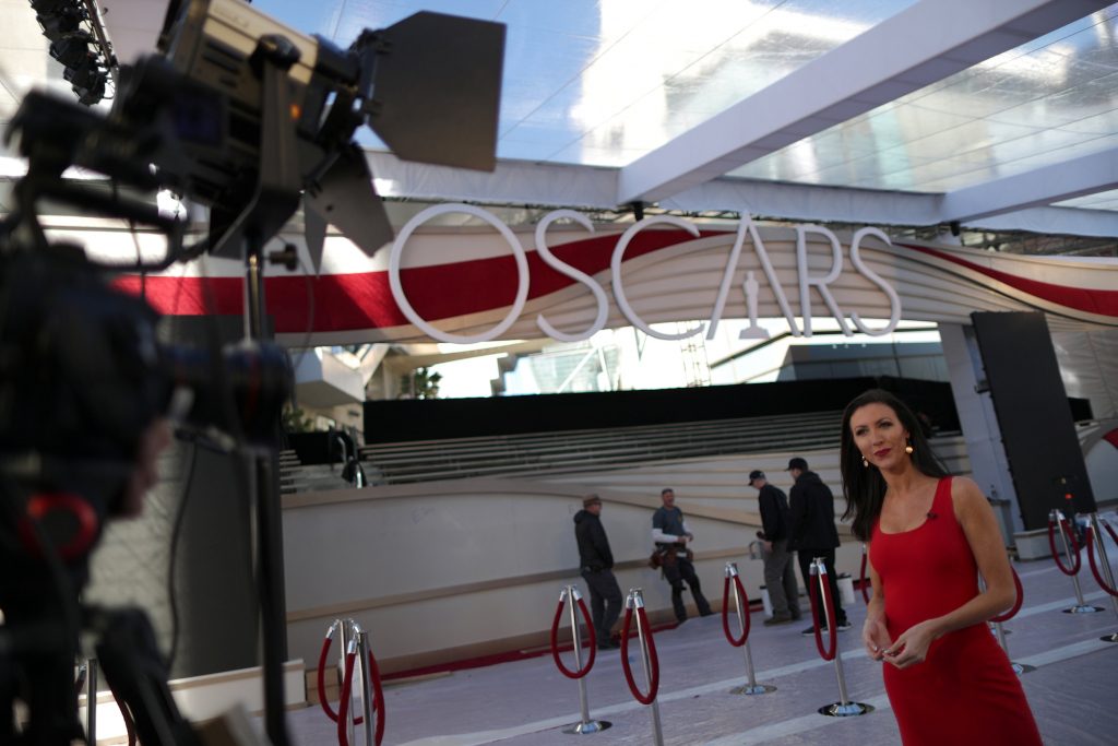 تتواصل الاستعدادات لجوائز الأوسكار لجوائز الأوسكار رقم 91 في هوليوود في لوس أنجلوس