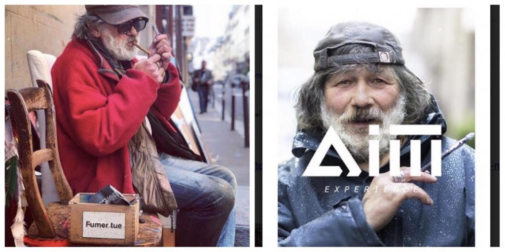 متشرد فرنسي عارض أزياء