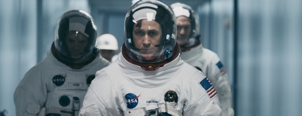 الممثل رايان جوسلينج في دور نيل آرمسترونج بفيلم First Man (Web)