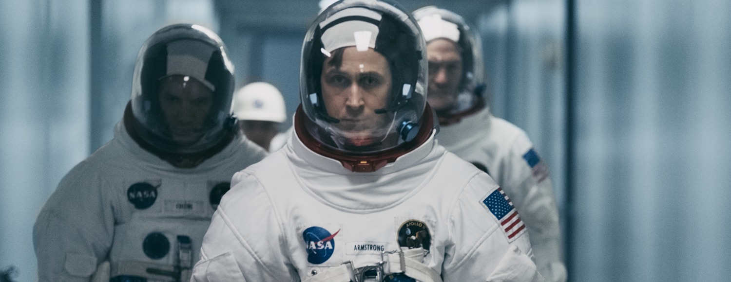 الممثل رايان جوسلينج في دور نيل آرمسترونج بفيلم First Man (Web)