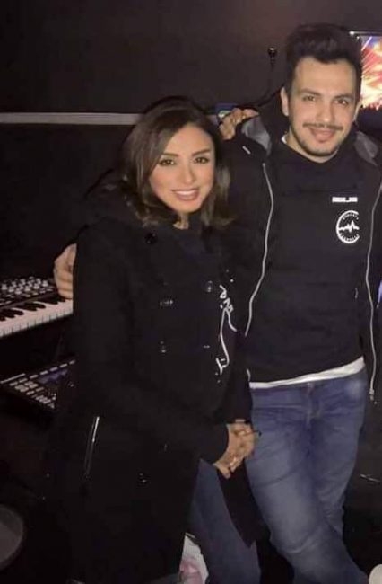 أول صورة لأنغام مع أحمد إبراهيم بعد إعلان زواجهما