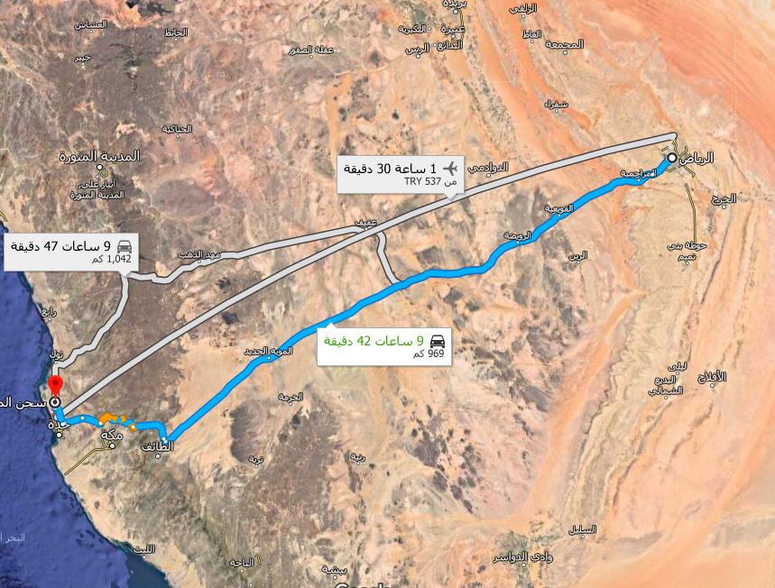 موقع سجن ذهبان