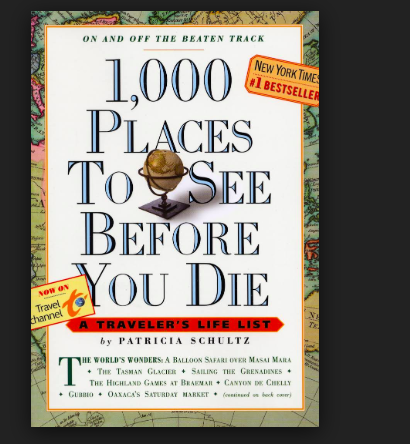 غلاف كتاب places to see before you die