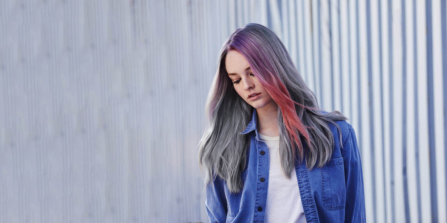 صبغة شعر فضي