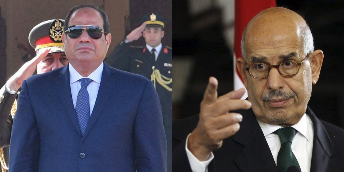 محمد البرادعي عبد الفتاح السيسي