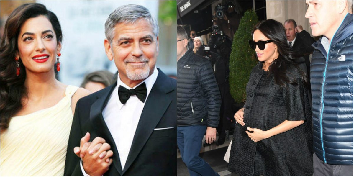 جورج وأمل كلوني ميغان ماركل