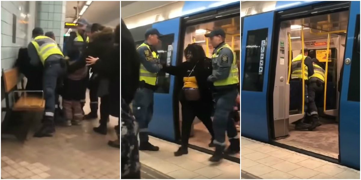 فيديو موجع يظهر تكبيل امرأة حامل في شهورها الأخيرة أمام ابنتها الصغيرة في السويد