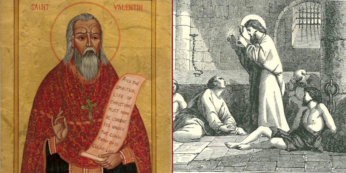 قصة عيد الحب بدأت من عند القديس فالنتاين الذي أحب ابنة سجانه