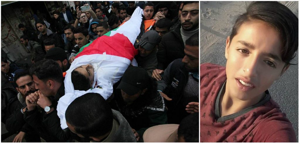 دموع وحزن في تشييع جنازة طفل فلسطيني قتل بدمٍ بارد