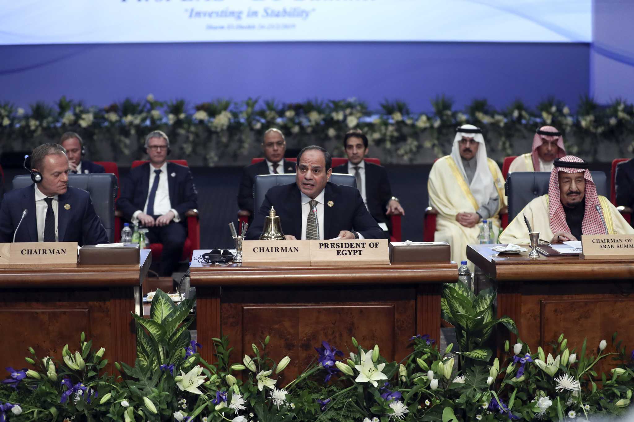 الرئيس المصري عبد الفتاح السيسي يرأس القمة العربية الأوروبية بشرم الشيخ/ رويترز