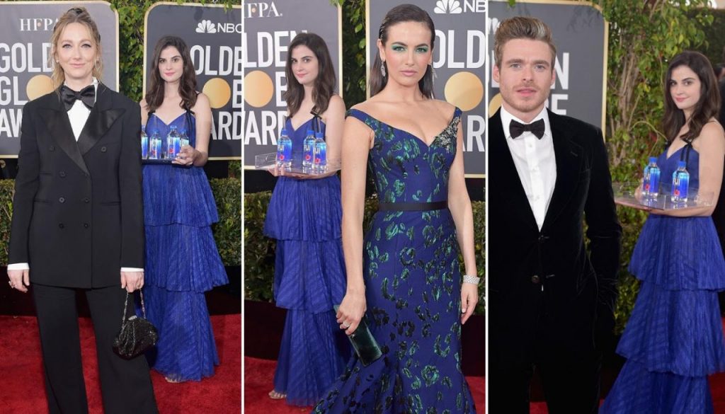 معركة قضائية تخوضها الجميلة التي وزَّعت الماء في غولدن غلوب